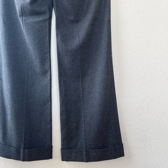 VINTAGE Vince Virgin Wool Blend Wide Leg LowRise Salt & Pepper Trousers - Picture 5 of 10